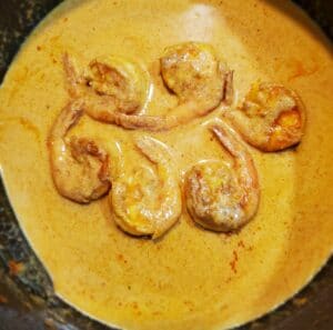 Coconut Shrimp Curry - coconut milk