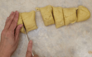 Kathi roll divide dough