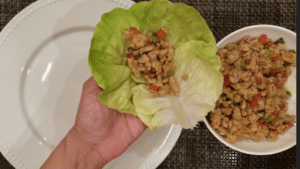 keto chicken lettuce wrap filling